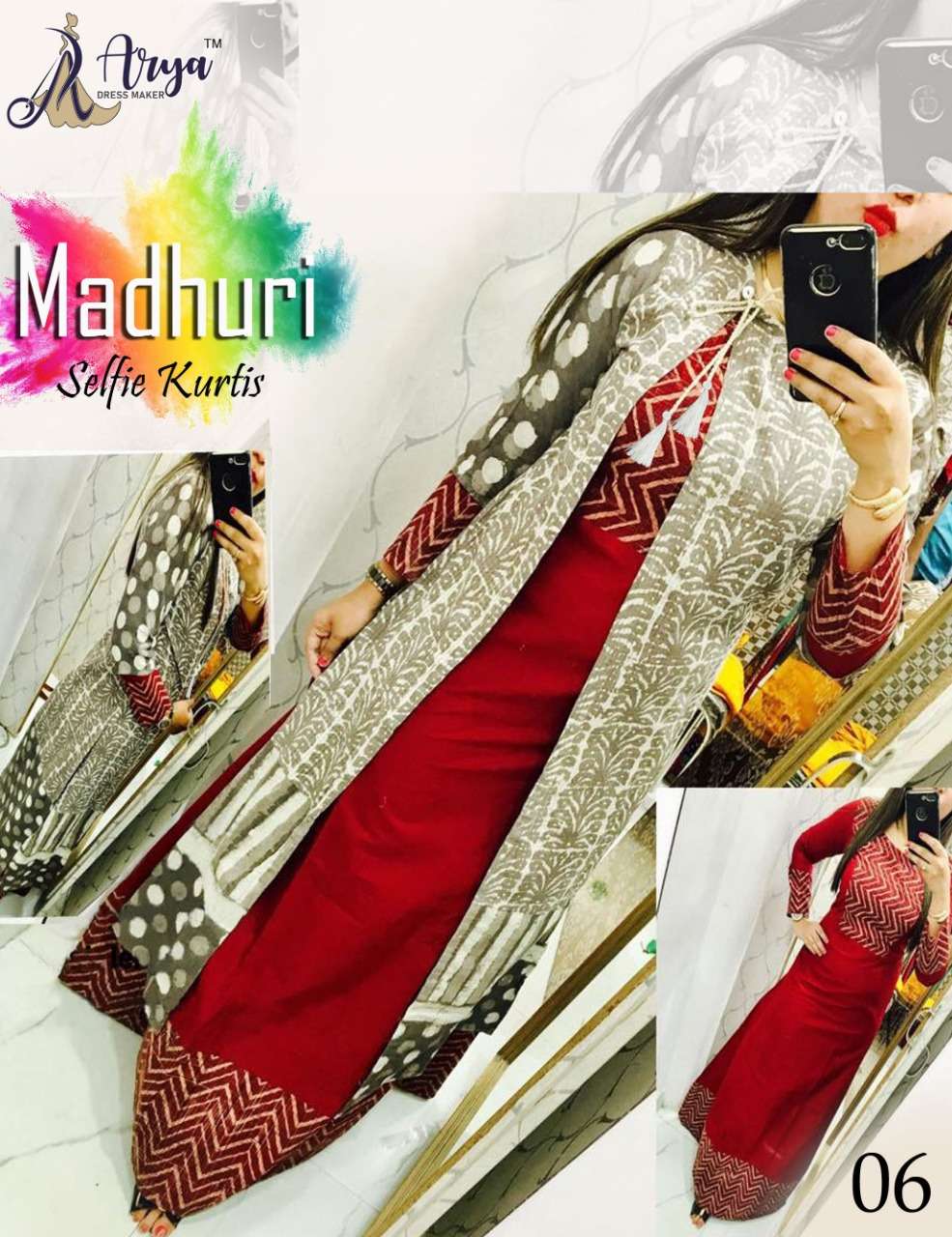 Buy Selfie Kurtiz With Double layer Kurti with Inner Online at Best Prices  on UdaipurBazar.com - Shop online women fashion, indo-western, ethnic wear,  sari, suits, kurtis, watches, gifts.