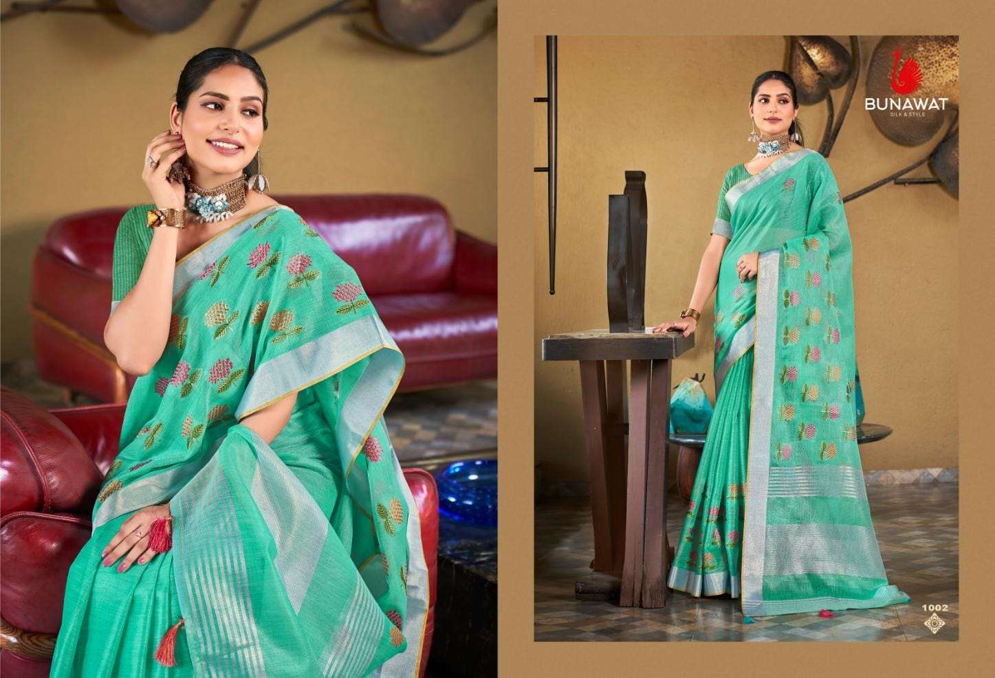 Lilan Organza ditial Weave Saree – AuroraLyfe