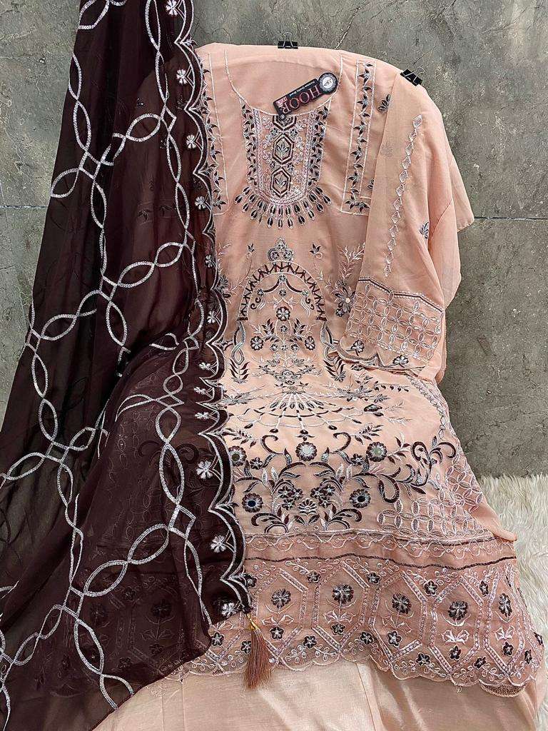 Buy GABA Creations Pakistani Semi Stitched Pure Georgette Suit Set