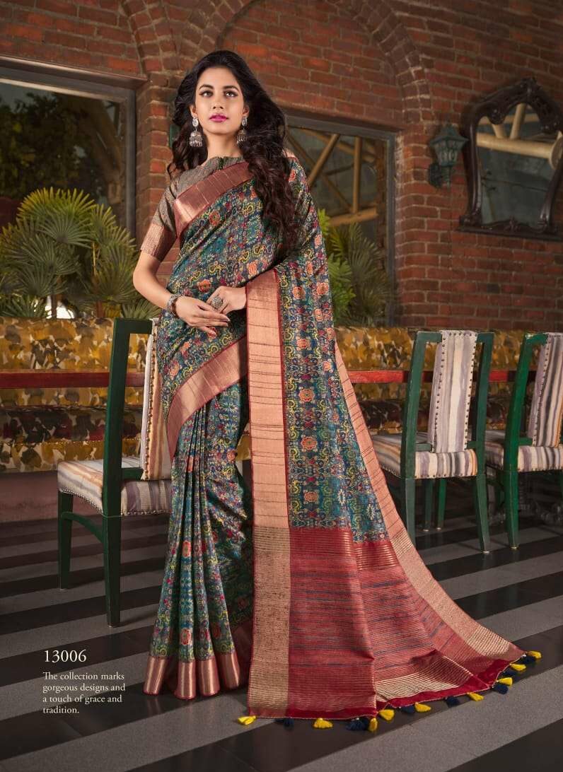 joh rivaaj jaimathi vol 510 51001-51009 series amazing fancy sarees  catalogue