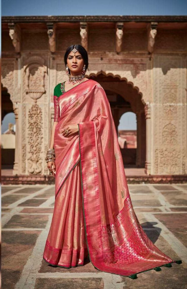 Neha Shetty in a pink kanjeevaram Silk saree! | Fashionworldhub