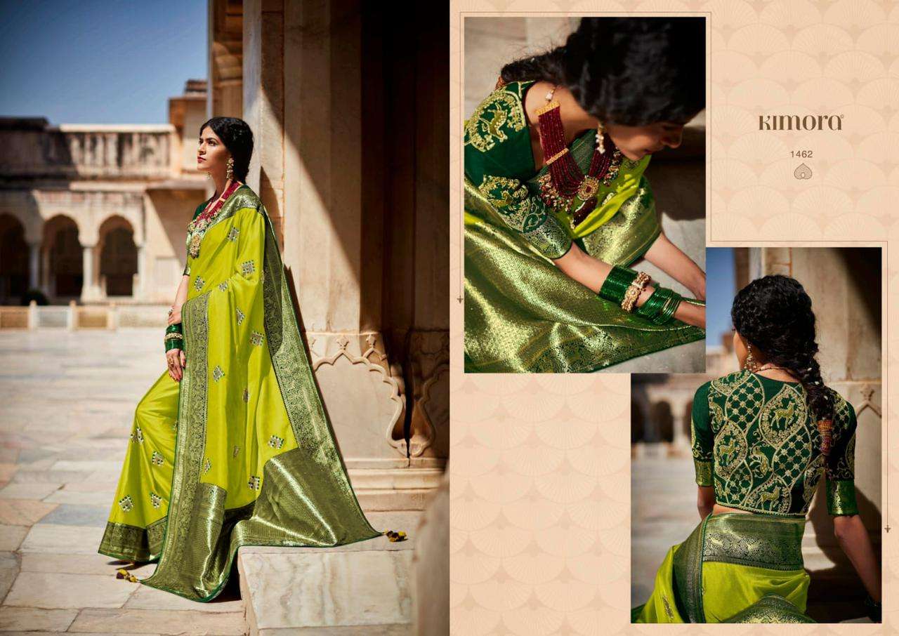 Kimora Sindhuri Parnika Designer Ethnic Wear Silk Saree Catalog Wholesaler