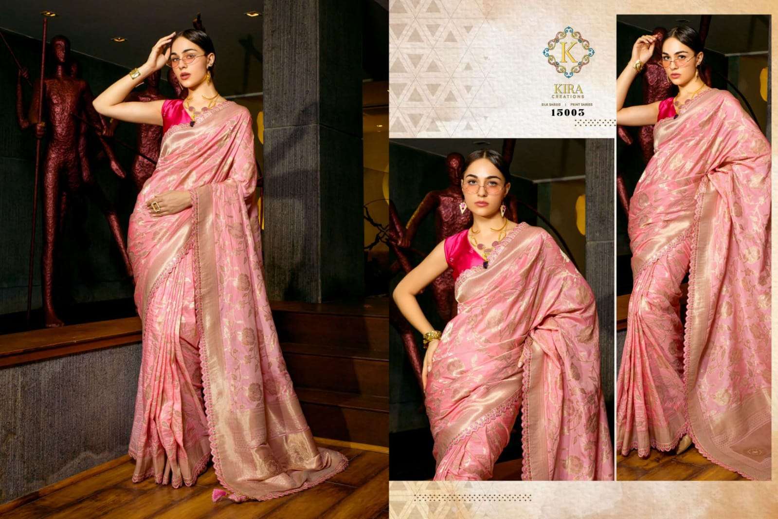 aura kosa vol 6 series 48301-43806 fancy saree