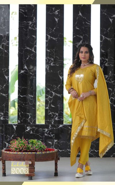 Punjabi Cotton Salwar Suit Material Exclusive Cotton Slub Un-stitched Suit  & Dress Material For Women VK85-SN Embroidered
