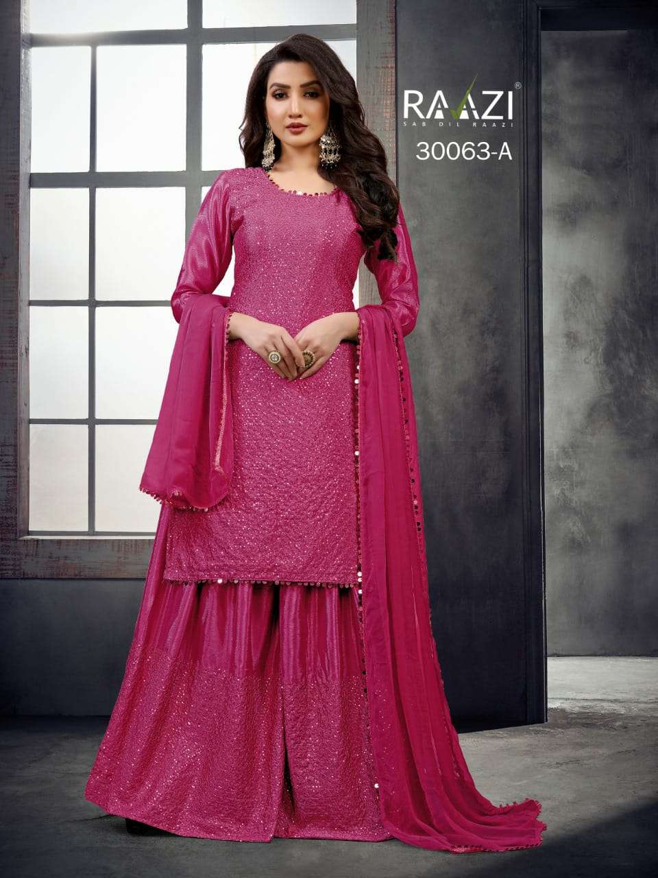 CreationBuddy Women's Gajari Color Cotton Fancy Designer Salwar Suit  Unstitched Dress Materials : Amazon.in: Fashion