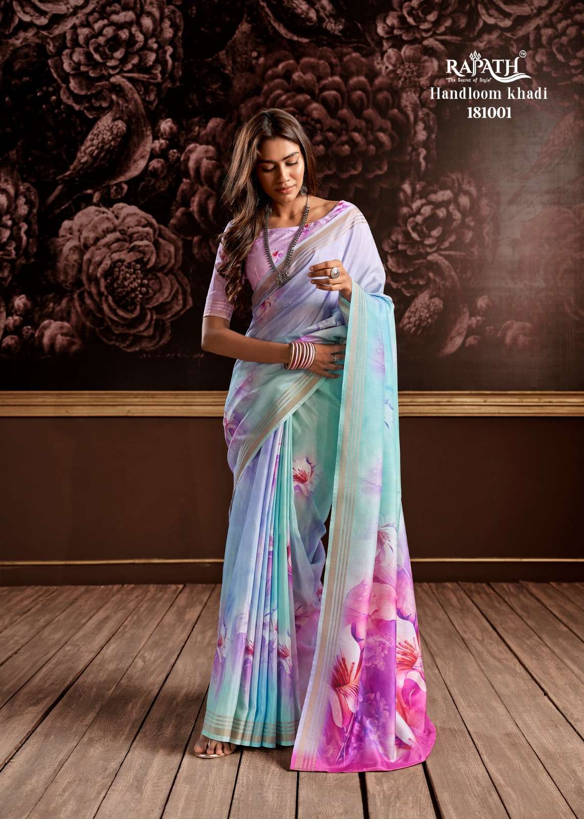 Pure Soft Khadi Georgette Semi Silk Saree With Rich Zari 17150N – Griiham