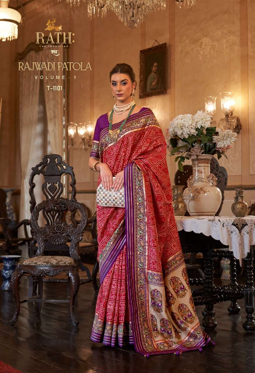 Festive Beige Patola Printed Silk Saree