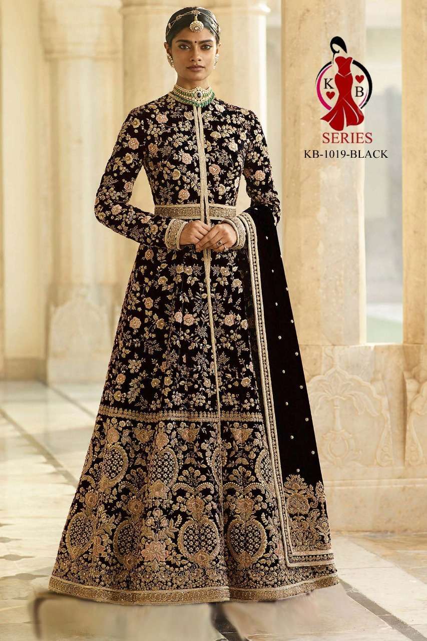 Buy Deep Wine Heavy Embroidered Designer Party Wear Velvet Anarkali Suit | Anarkali  Suits