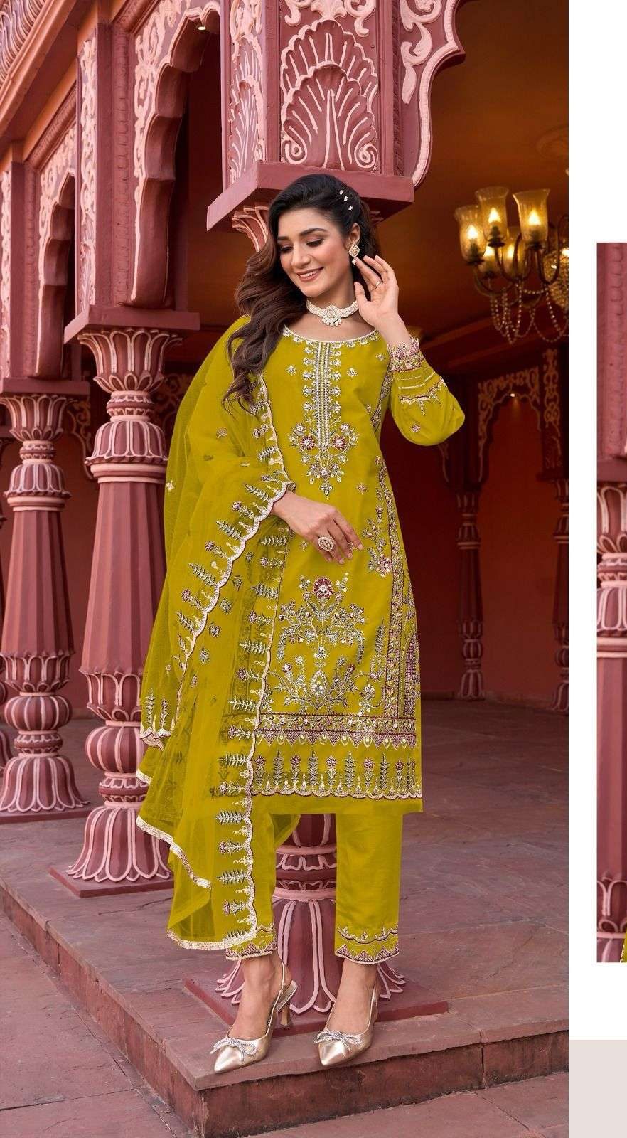 Latest Designer Pakistani Yellow Sharara Suit for Haldi