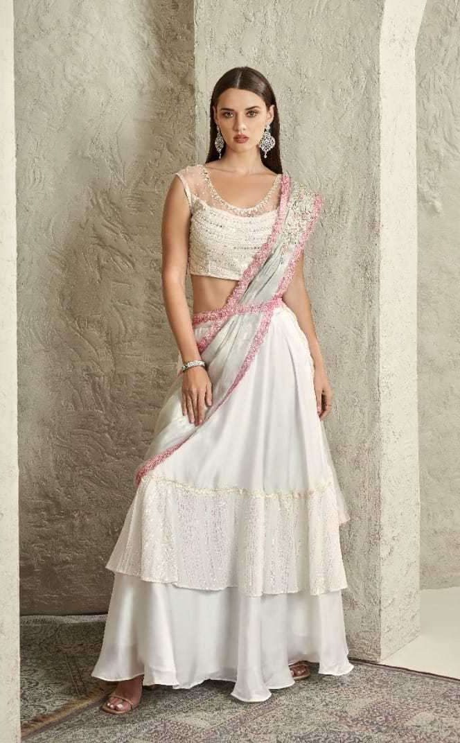 Grey Sarees for Bridesmaids - Designer Collection with Prices