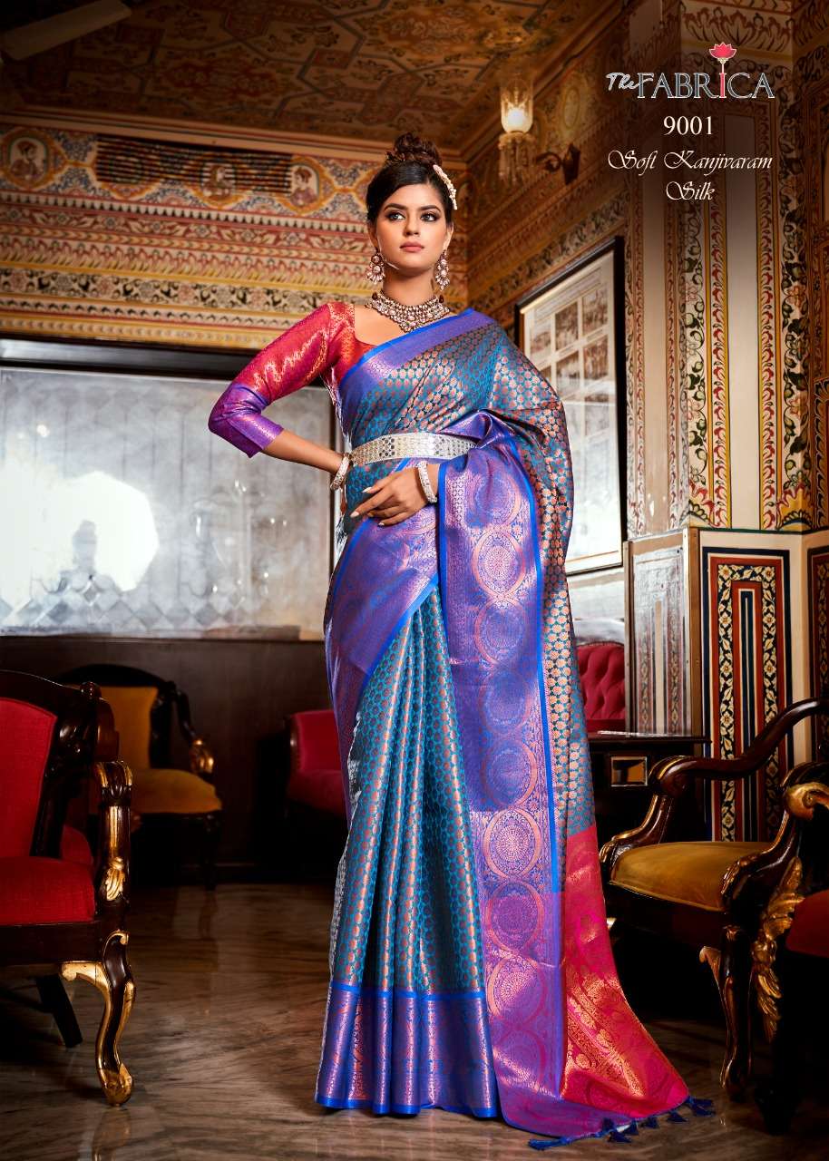 Sky Blue Kanjivaram Silk Saree. | Fancy sarees, Saree, Silk sarees