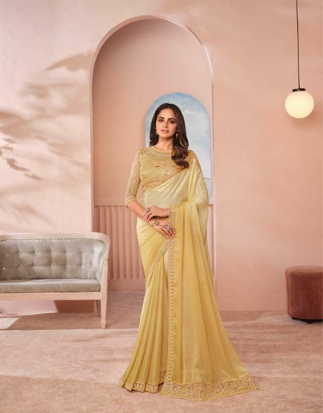 Cream Chiffon Saree and Cream Chiffon Sari online shopping