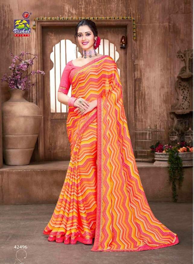 Buy Now Fancy Red & Gold Designer Saree Partywear Fancy Designs Saree –  Lady India